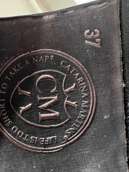 Botins azuis em pele Catarina Martins Shoes