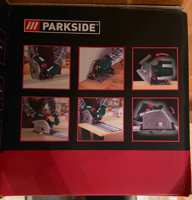 Zagłębiarka, piła wgłębna Parkside PTSS 1200 D2 pilarka z prowadnicami