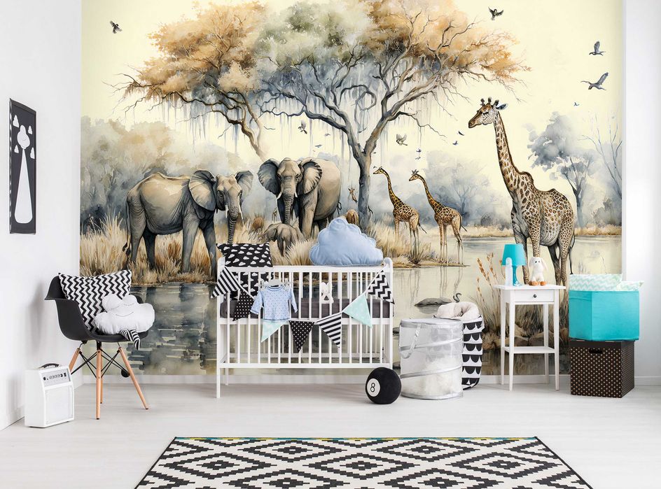 Fototapeta Safari Zwierzęta Do Pokoju 3D Na Twój Rozmiar + KLEJ