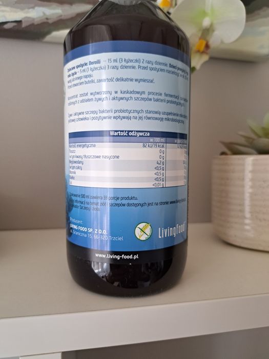 Koncentrat napoju probiotycznego 0,5 l.