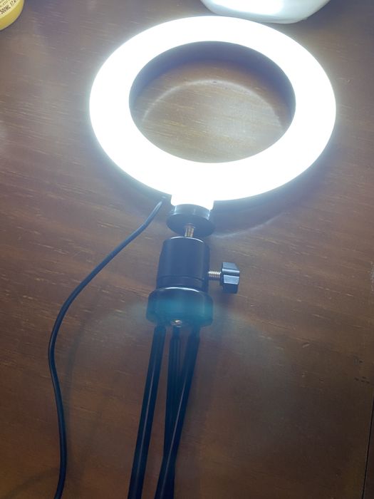 Ring light com três cores NOVO