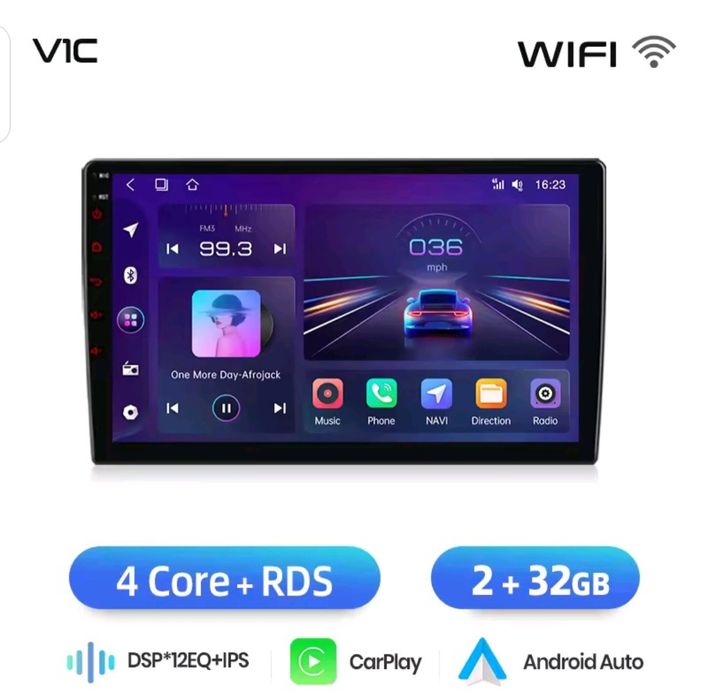 Rádio Android Kia Rio 3 YB (2016 a 2020) 2/32GB CarPlay e Android Auto