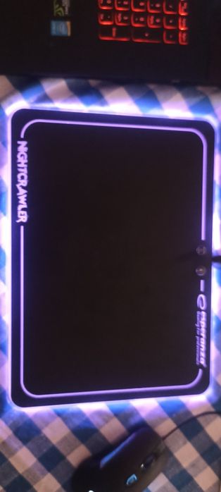 LED RGB podkładka gaming pod mysz ESPERANZA NIGHTCRAWLER