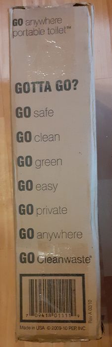 NOWA- Przenośna toaleta GO Anywhere Portable Toilet firmy Cleanwaste