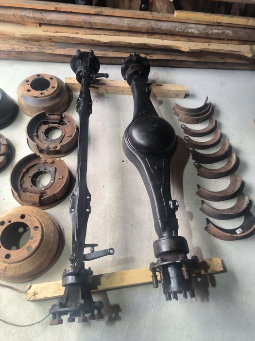 Прицеп балка і міст на причеп до трактора мінітрактора і іншої техніки