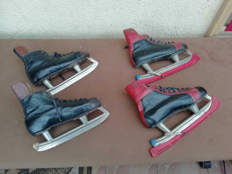 Łyżwy hokejowe z butami z PRL rozmiar 42