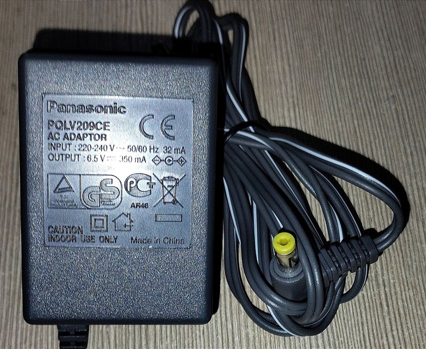 Адаптер Блок питания  Panasonic мод.PGLV209CE AC: 6,5V, 350mA