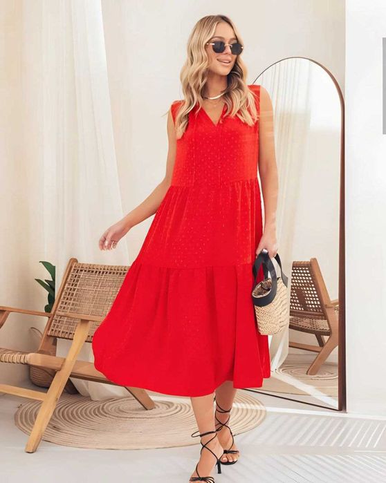 Платье трапеция лен Dressa