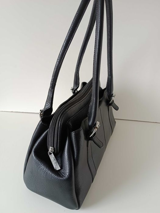 чорна шкіряна сумка Mulberry оригінал