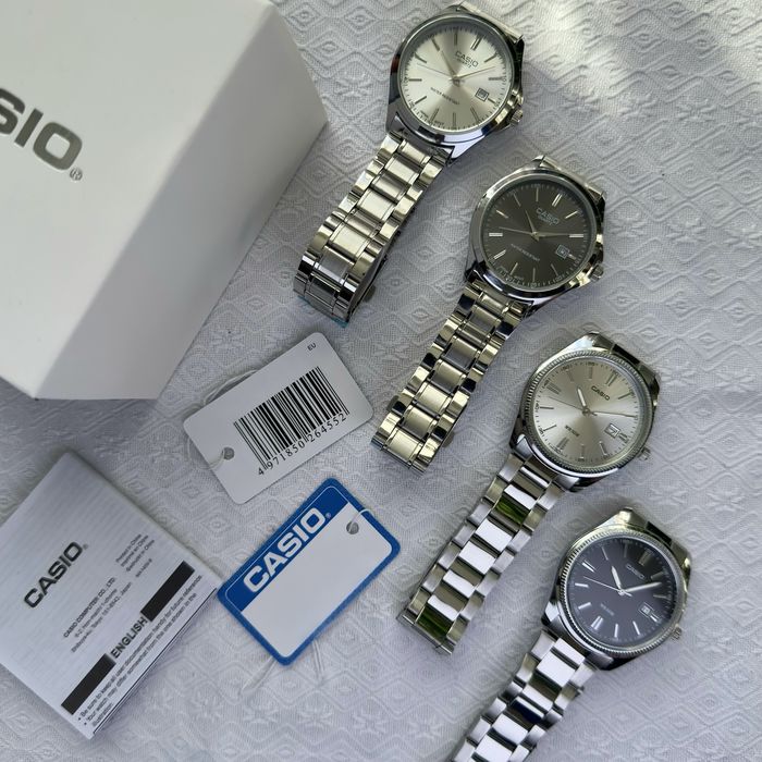ГодинникCasio A168 ltp-e117 steel black з упакуванням