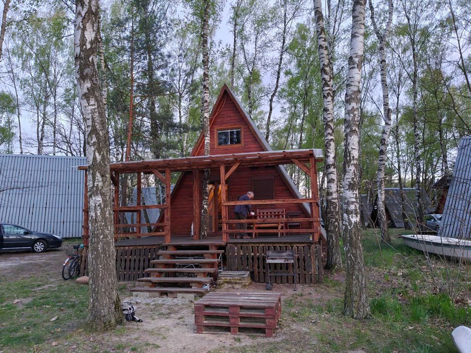 Domek Milena w Turawie z linią brzegową