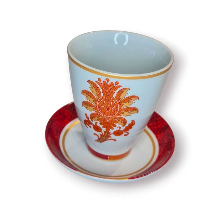 Conjunto Chávena e Pires “Multiple Choice” – Porcelana Decorada