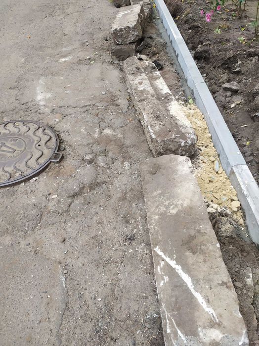 Бетонні бордюри Б/у