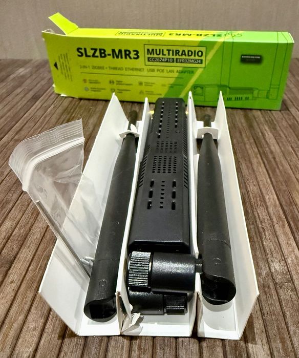 Zigbee адаптер SLZB‑MR3 — как новый, полный комплект