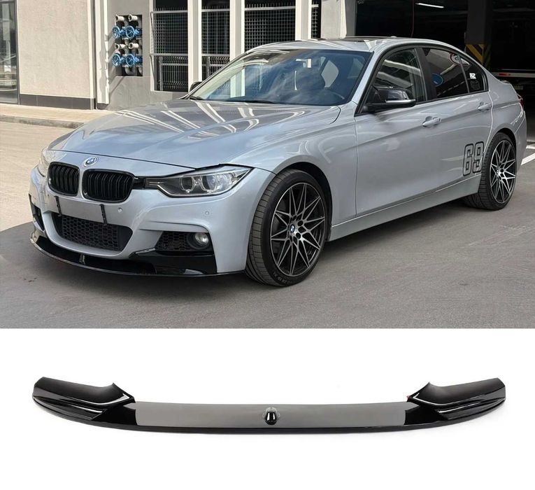 Губа накладка на передній бампер BMW F30 F31 сплитер губа бмв ф30 ф31 спойлер накладка бампера