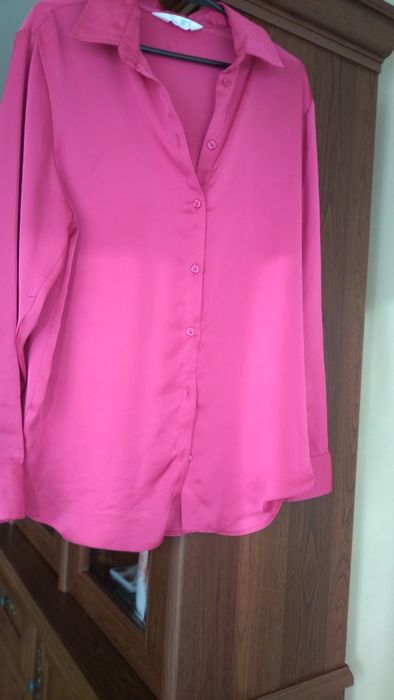 Elegancka bluzka koszulowa Primark 40 amarant