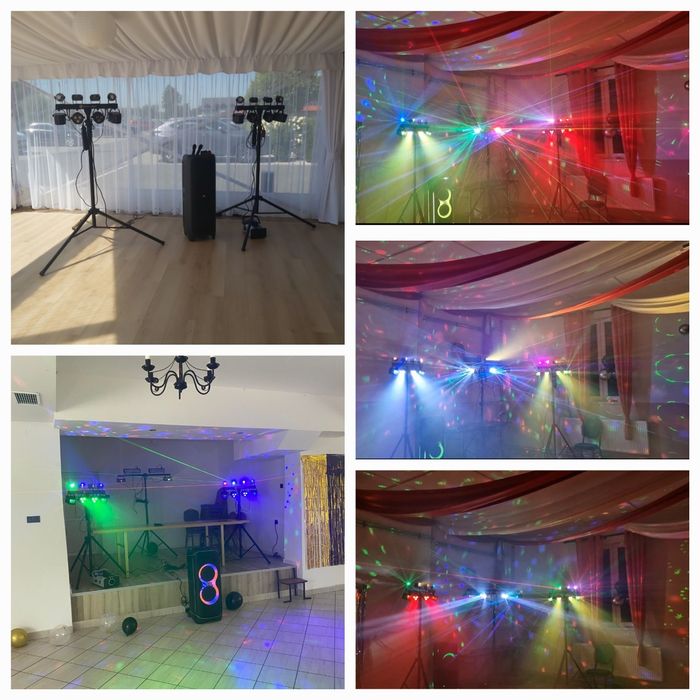 Nagłośnienie: JBL PartyBox Ultimate, oświetlenie, dymiarka - wynajem