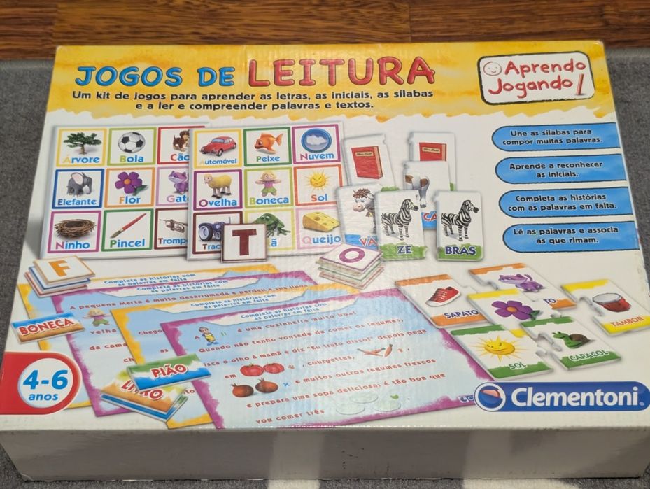 Vários jogos de aprendizagem para crianças