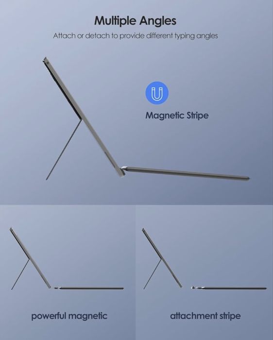 Teclado Qulose p/ Microsoft Surface Pro 3/4/5/6/7/7 Plus – Bluetooth