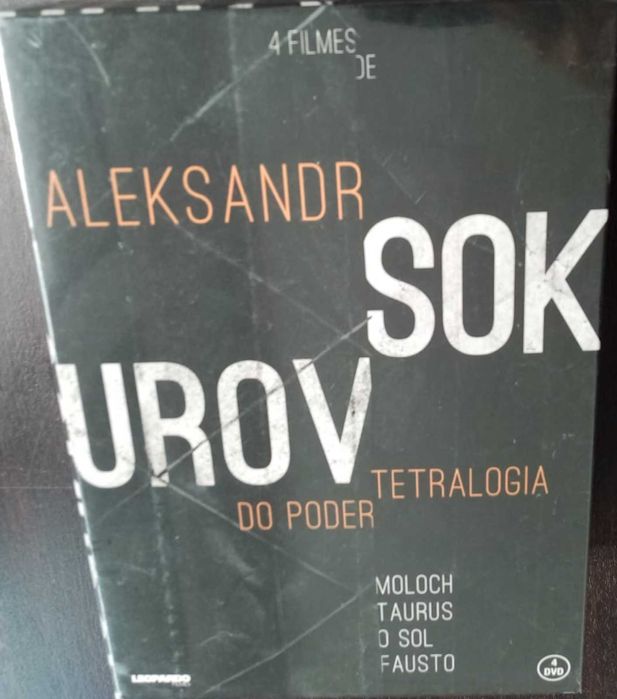 dvd: caixa Aleksandr Sokurov "Moloch", "Taurus", "O sol" e "Fausto"