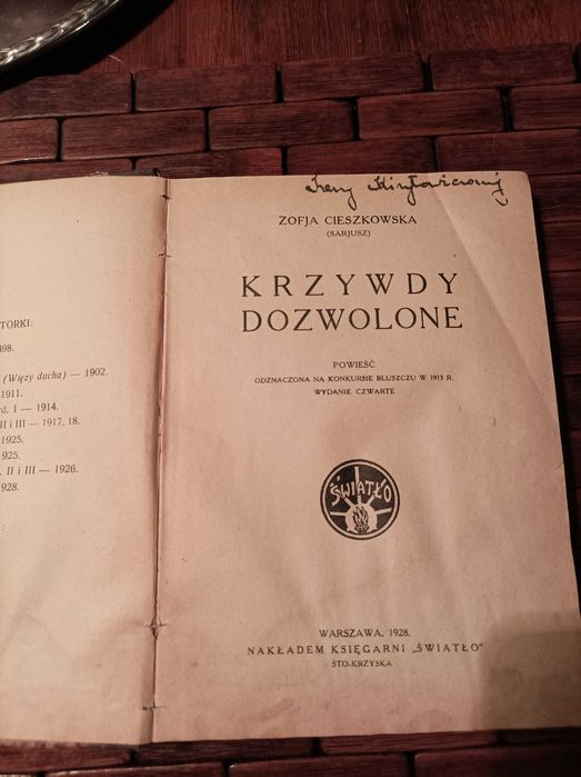 Cieszkowska krzywdy dozwolone 1928