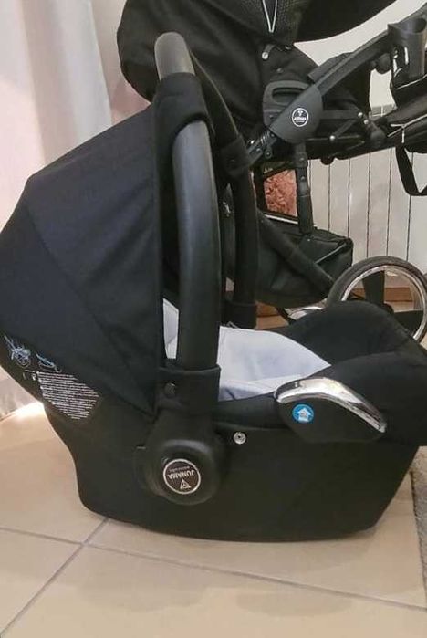 Carrinho de bebé Trio 3 em 1 Junama Diamond (Luxo e Exclusividade)-como novo