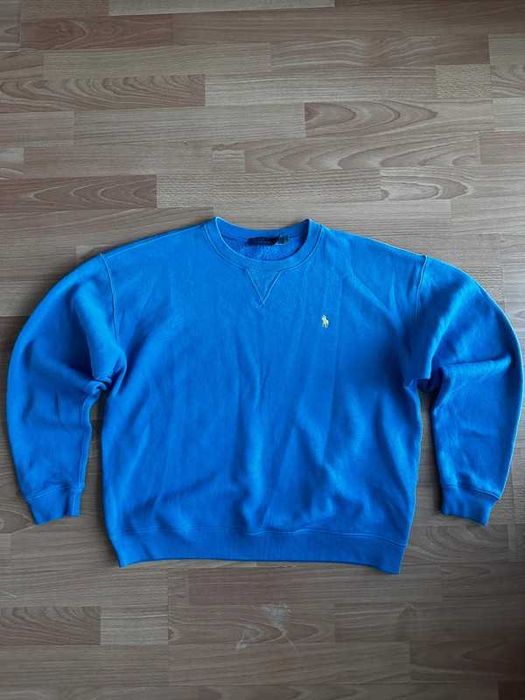 Polo Ralph Lauren Fleece Crewneck Pullover • Baby Blue • niska cena