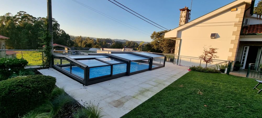 Cobertura telescópica piscina baixa 0.60 m