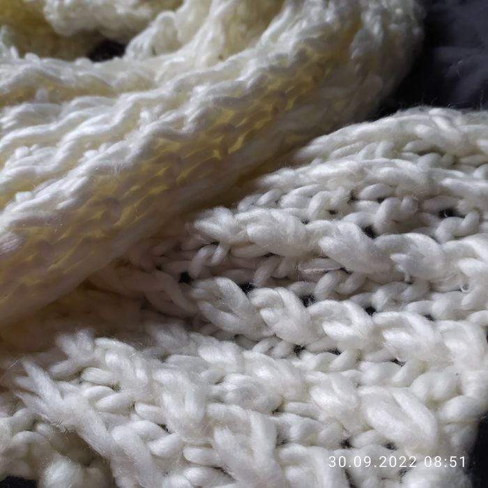 Szal 2 szt. Biały i czerwony