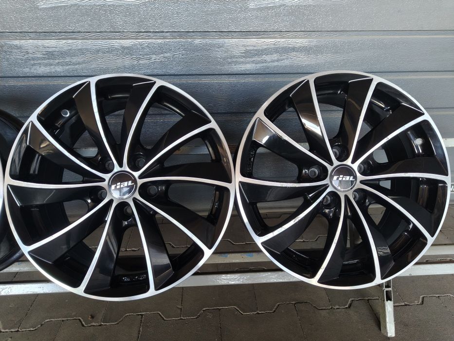 Felgi aluminiowe Rial Czarne VW Audi Skoda Seat 7,5x17'' 5x112 ET47 Komplet