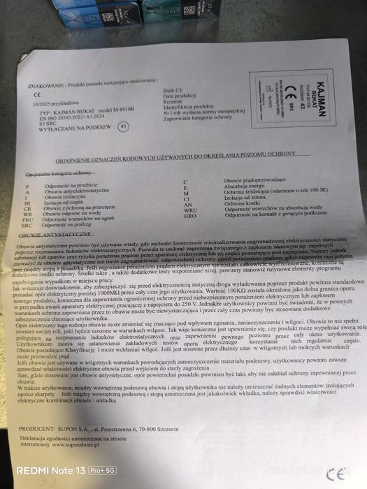 Buty robocze trzewiki Kajman Bukat 44
