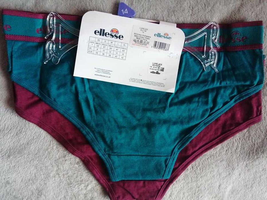 ELLESSE 2 Pack Short 2 x Figi Nowe Majtki Damskie E 42 Oryginalne 100%