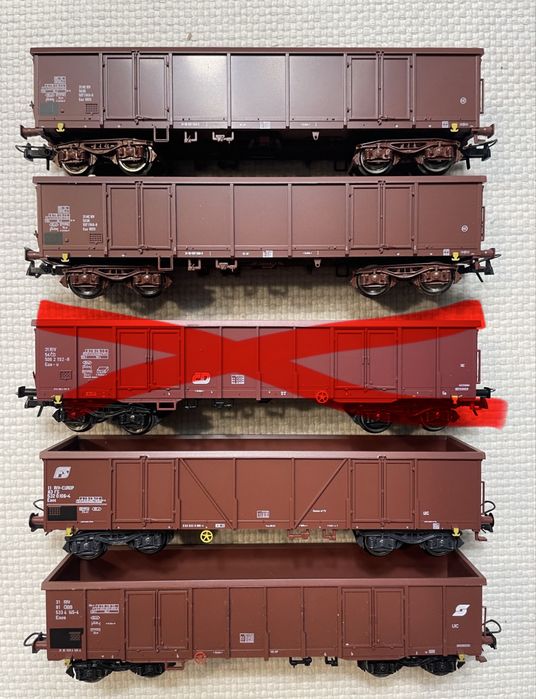 Zestaw wagonow Roco skala H0 - 55
