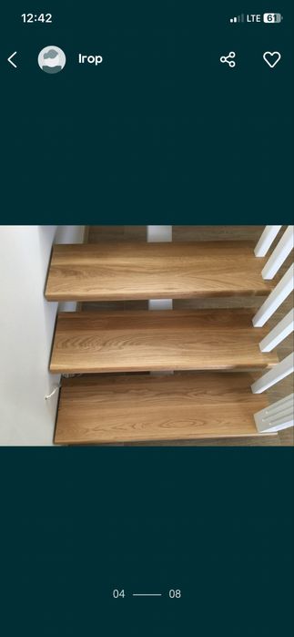 Сходи дубові , Сходинки ,Лестница ,Лестница дубовая,Перила ,Столешница