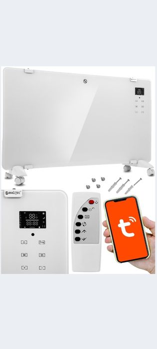 Bornholm Curved Ambient, конвекційний обігрівач 1000/2000W білий