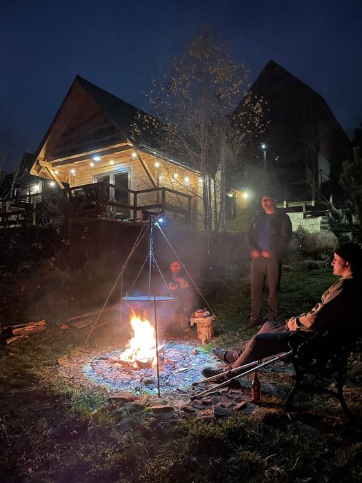 Domki z pięknym widokiem na góry i jezioro, balia, kominek k / Szczyrk
