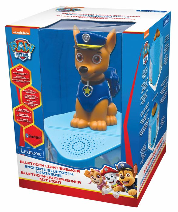 Głośnik Bluetooth Psi Patrol Ze Świecącą Figurką Chase Btd80Pa. Nowy Produkt