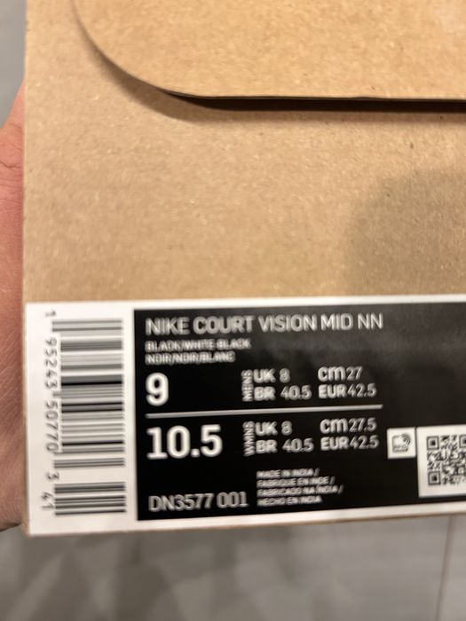 Nike Court Vision Mid NN. Rozmiar 42,5 27cm