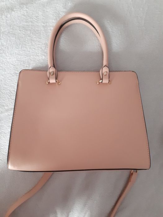 Elegancka torebka pudrowy róż