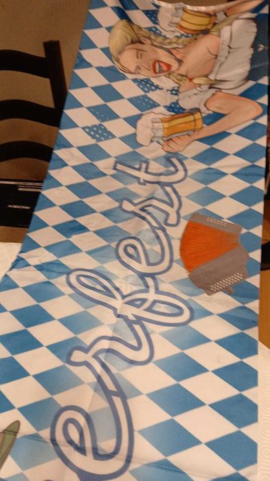 Faixa decorativa OKTOBERFEST 180x40 cm.