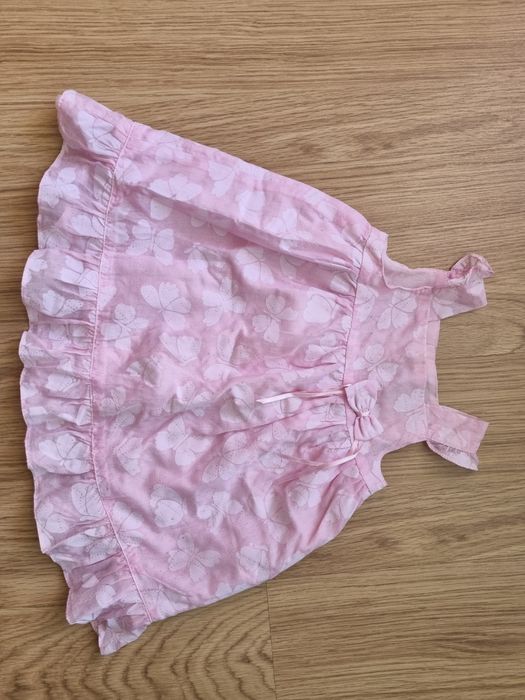 OFERTA PORTES - Vestido Rosa e Borboletas Zara (12-18Meses)