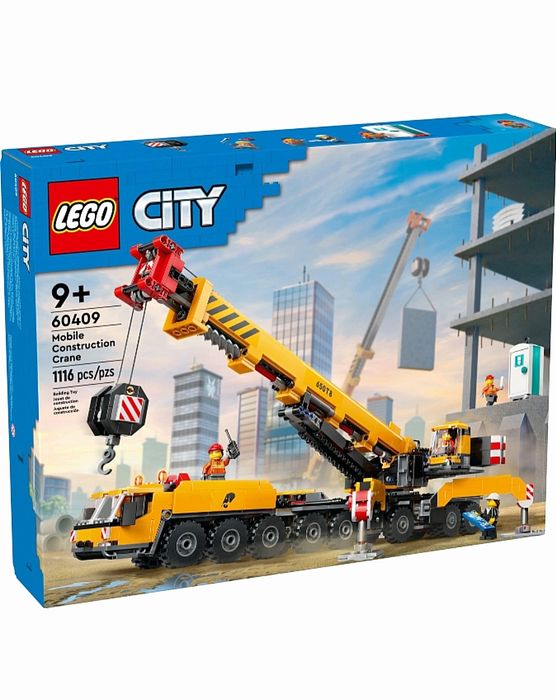 НОВИЙ Lego city 60409 Жовтий пересувний будівельний кран лего сіті 9+