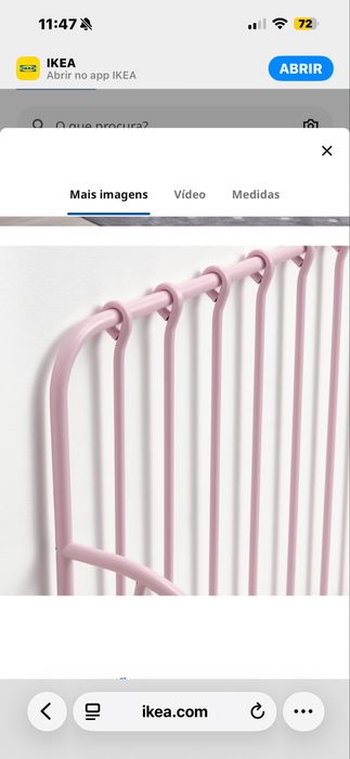 cama regular infantil rosa