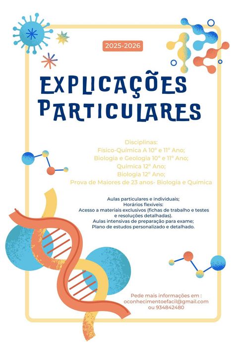 Aulas individuais de BG e FQA