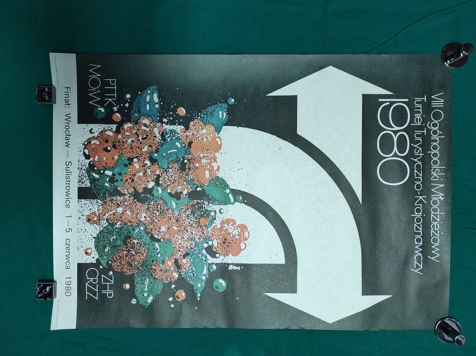 Plakat z PRL-U 1980r