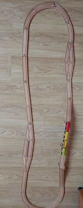 Drewniane tory ikea 31 elementów