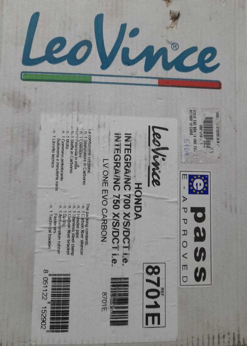 ESCAPE LEO VINCE ONE EVO CARBON FIBER HONDA NC700X/750X 2 1-2 4