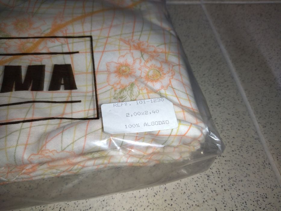 Jogo de lençóis estampados