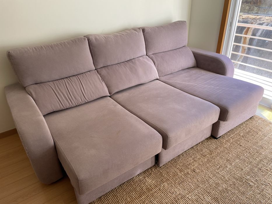 Sofa Cama e Chaise Longue