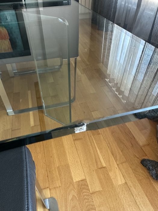 Mesa jantar extensivel - vidro temperado - Fiam Ray Plus